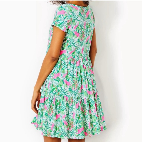 🆕💕🌴LILLY PULITZER🌴GEANNA SWING DRESS 🌺 SIZE LARGE - Picture 4 of 8
